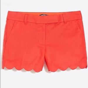 JCREW scalloped shorts.